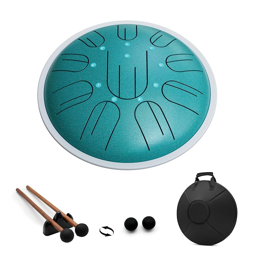 Amazon.com: Steel Tongue Drum, 10 Inch 10 Notes Hanpan, G
